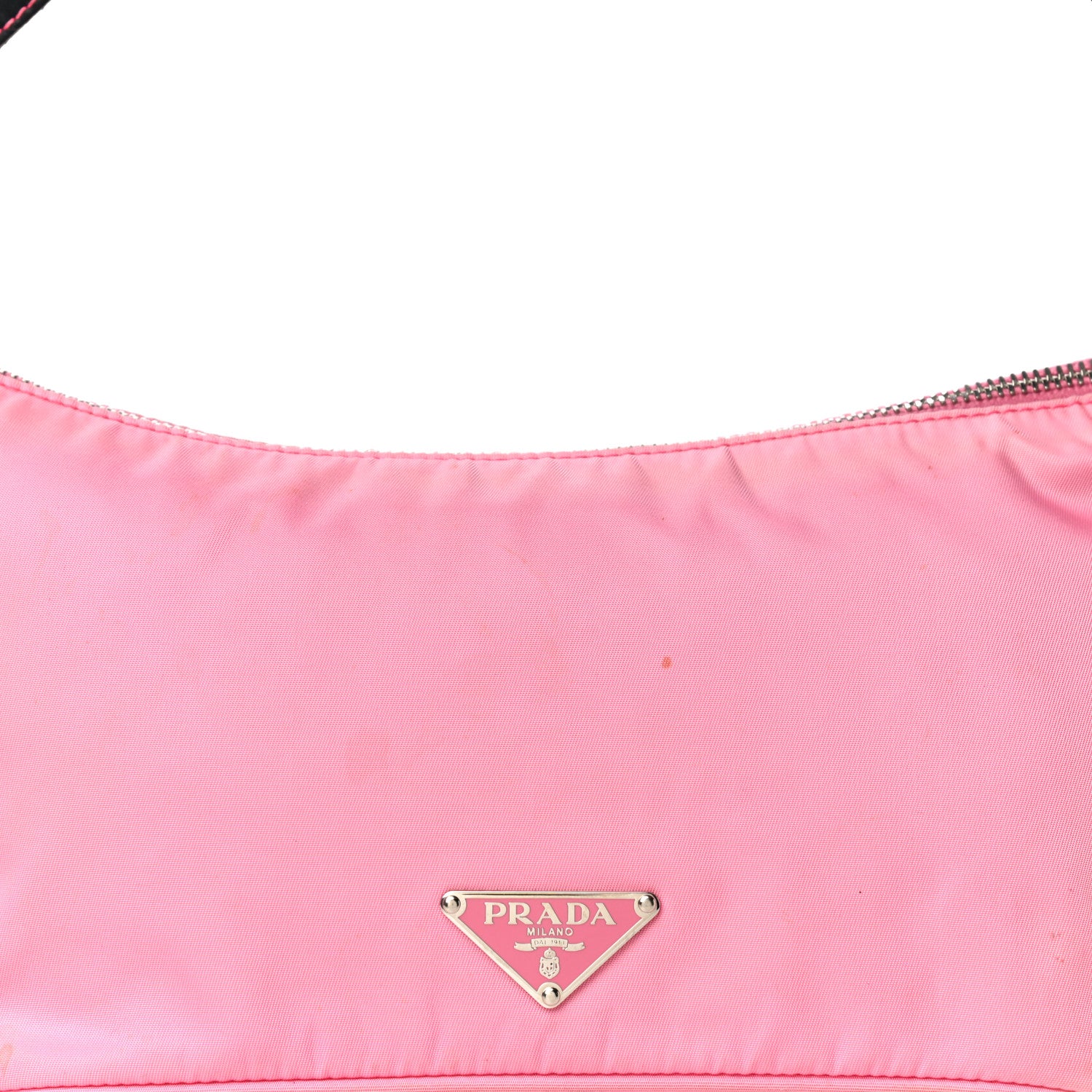 Prada Tessuto Nylon Shoulder Bag Begonia 6 of 25