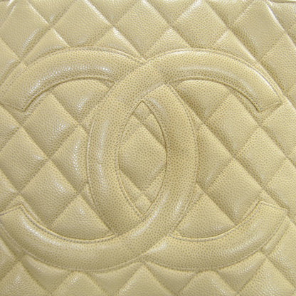 Chanel Caviar Quilted Medallion Tote Beige 8 of 9