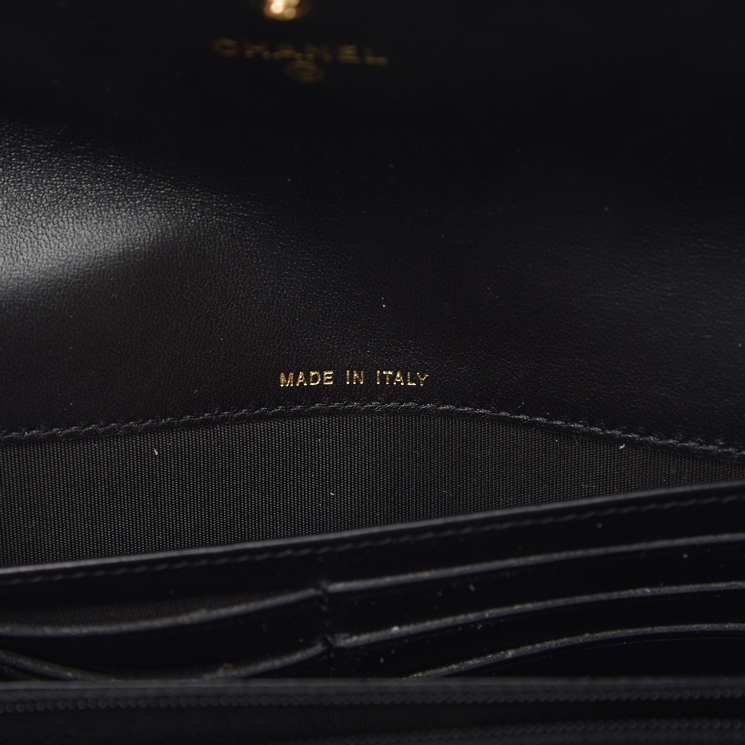 Chanel Lambskin Quilted Boy Large Gusset Flap Wallet Black 7 of 8