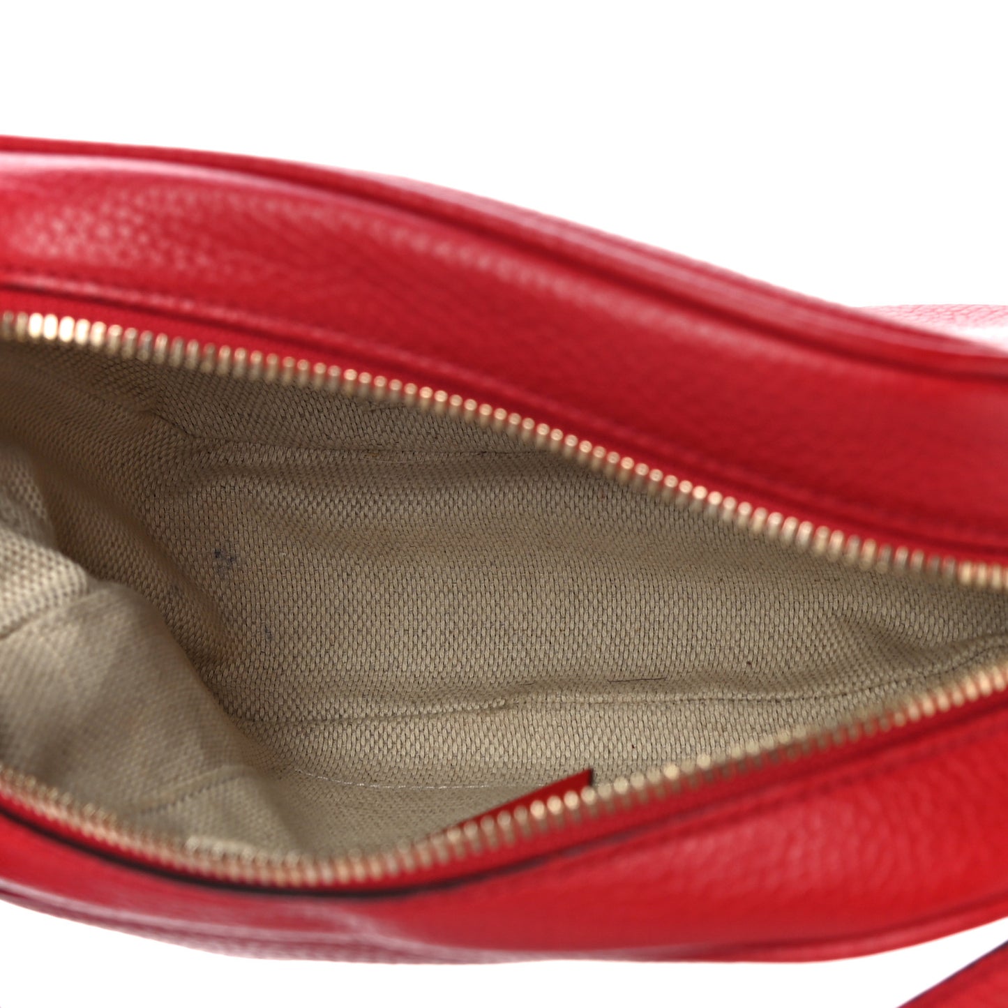 Pebbled Calfskin Small Soho Disco Bag Tabasco Red