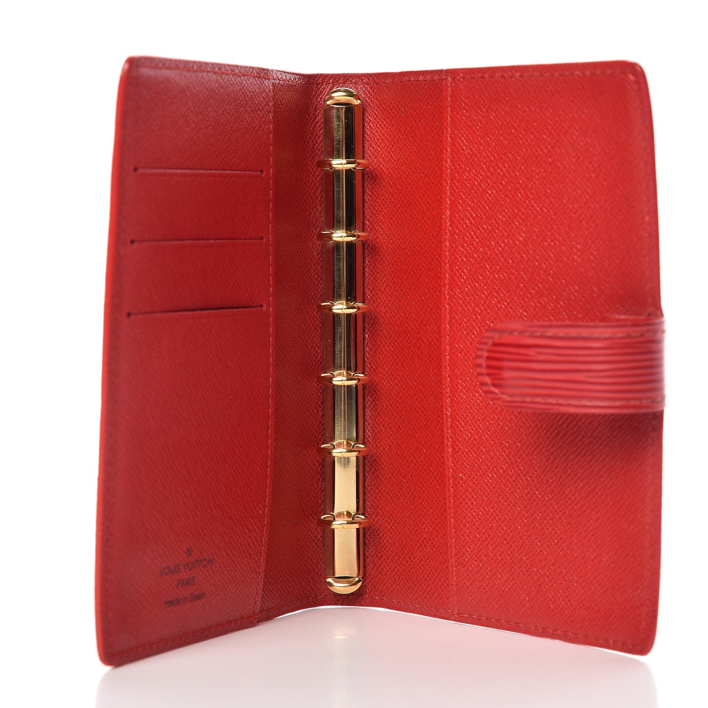 Epi Small Ring Agenda Cover Castillan Red