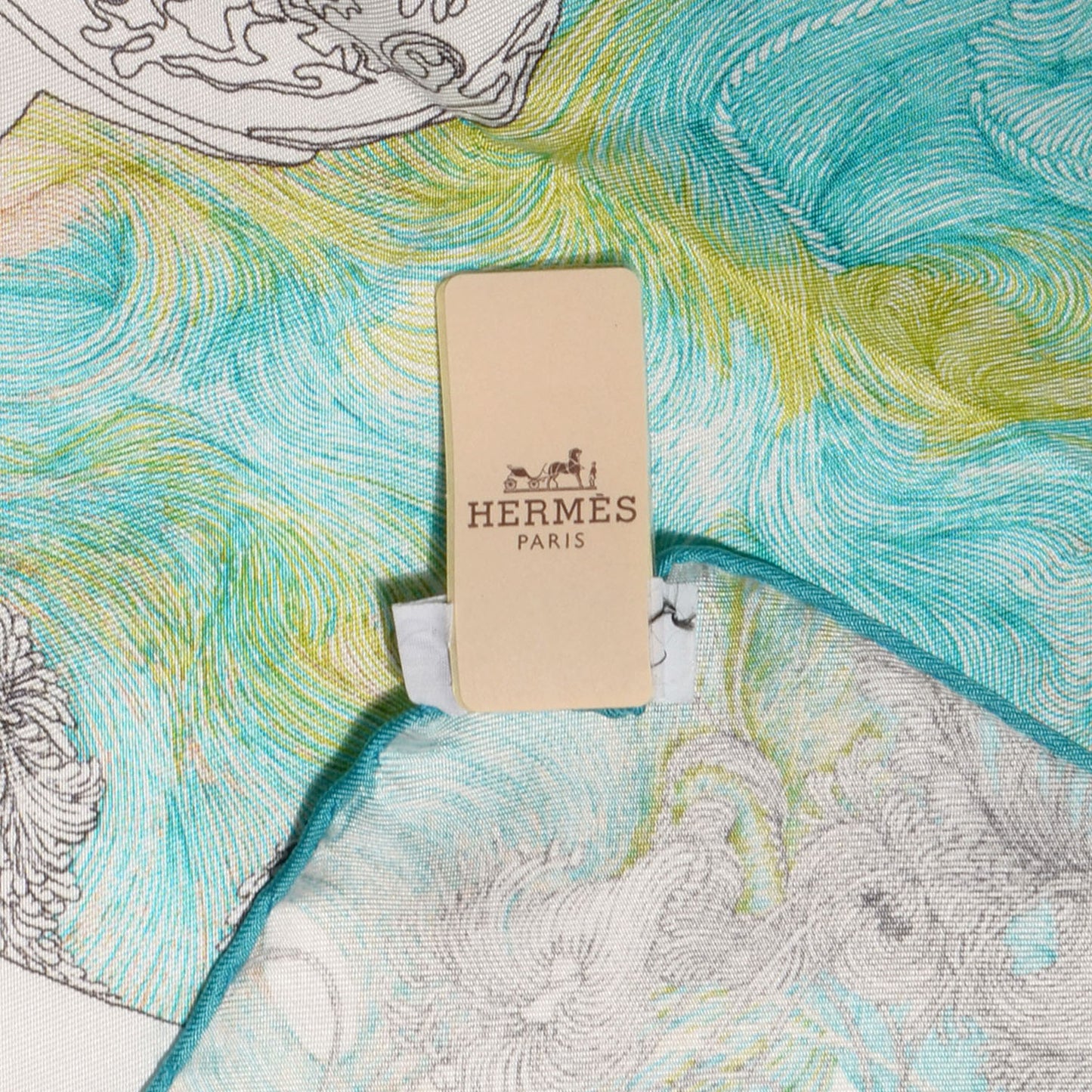 Silk Brides De Gala En Finesse Scarf Aqua Vert