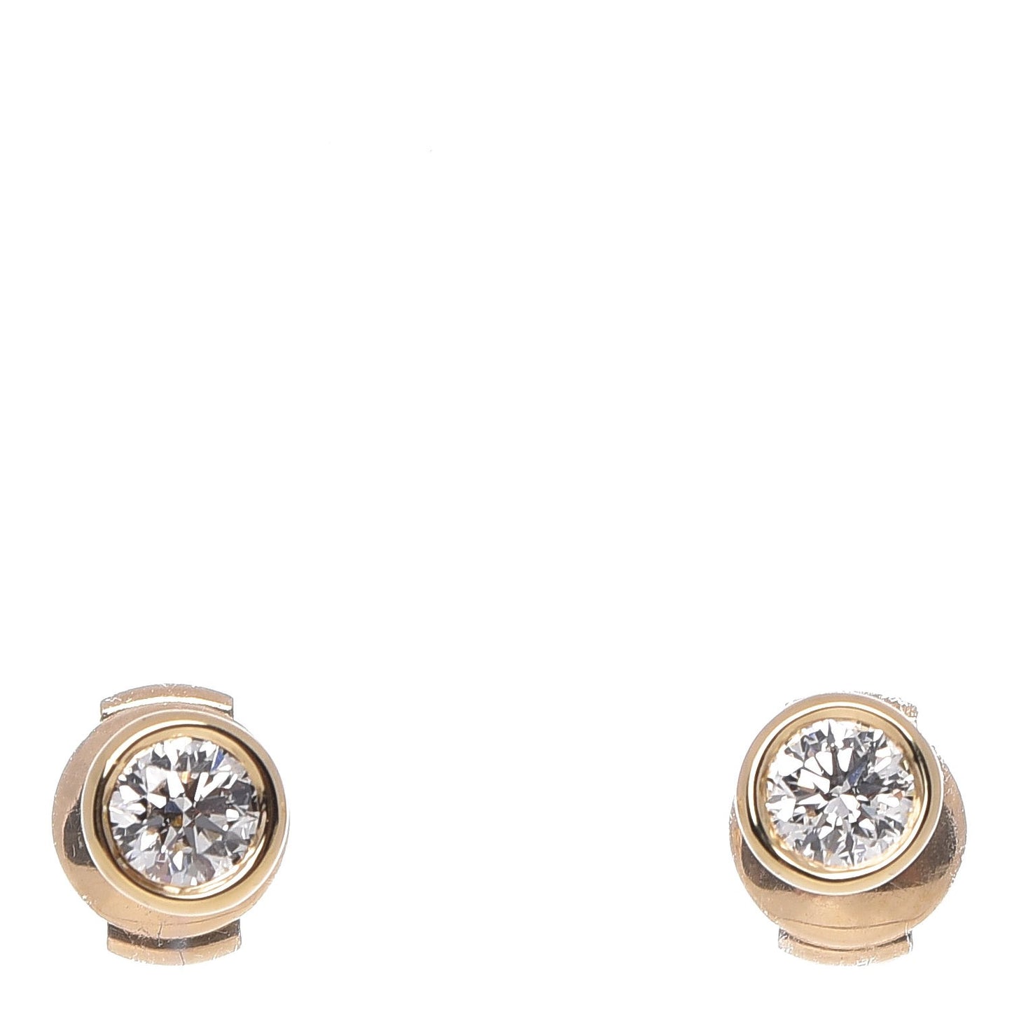 18K Yellow Gold Diamond .64ctw Elsa Peretti Diamonds By The Yard Earrings