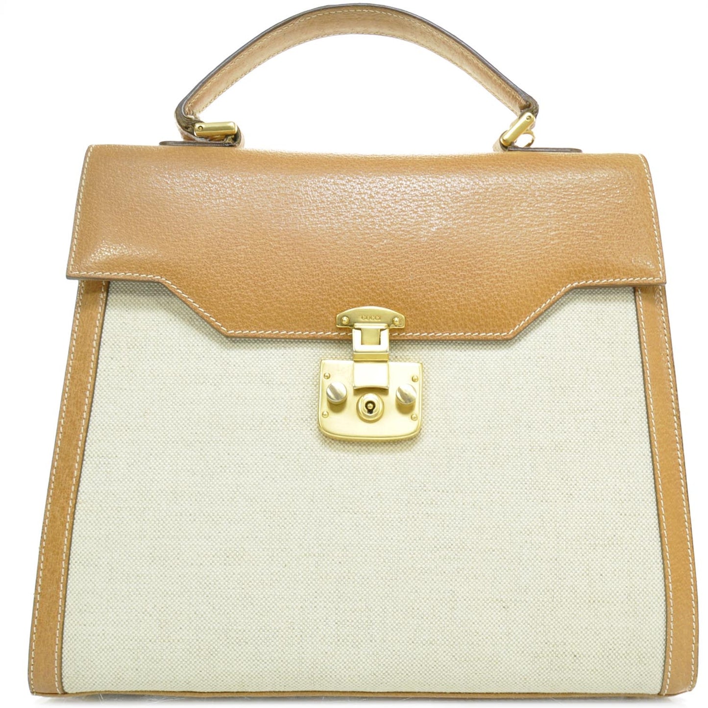 Canvas Leather Kelly Bag