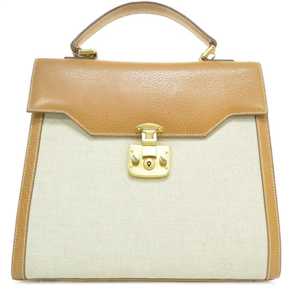 Gucci Canvas Leather Kelly Bag 1 of 9