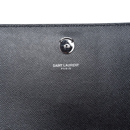 Saint Laurent Grain De Poudre Medium Classic Monogram Kate Double Handle Satchel Black 8 of 8