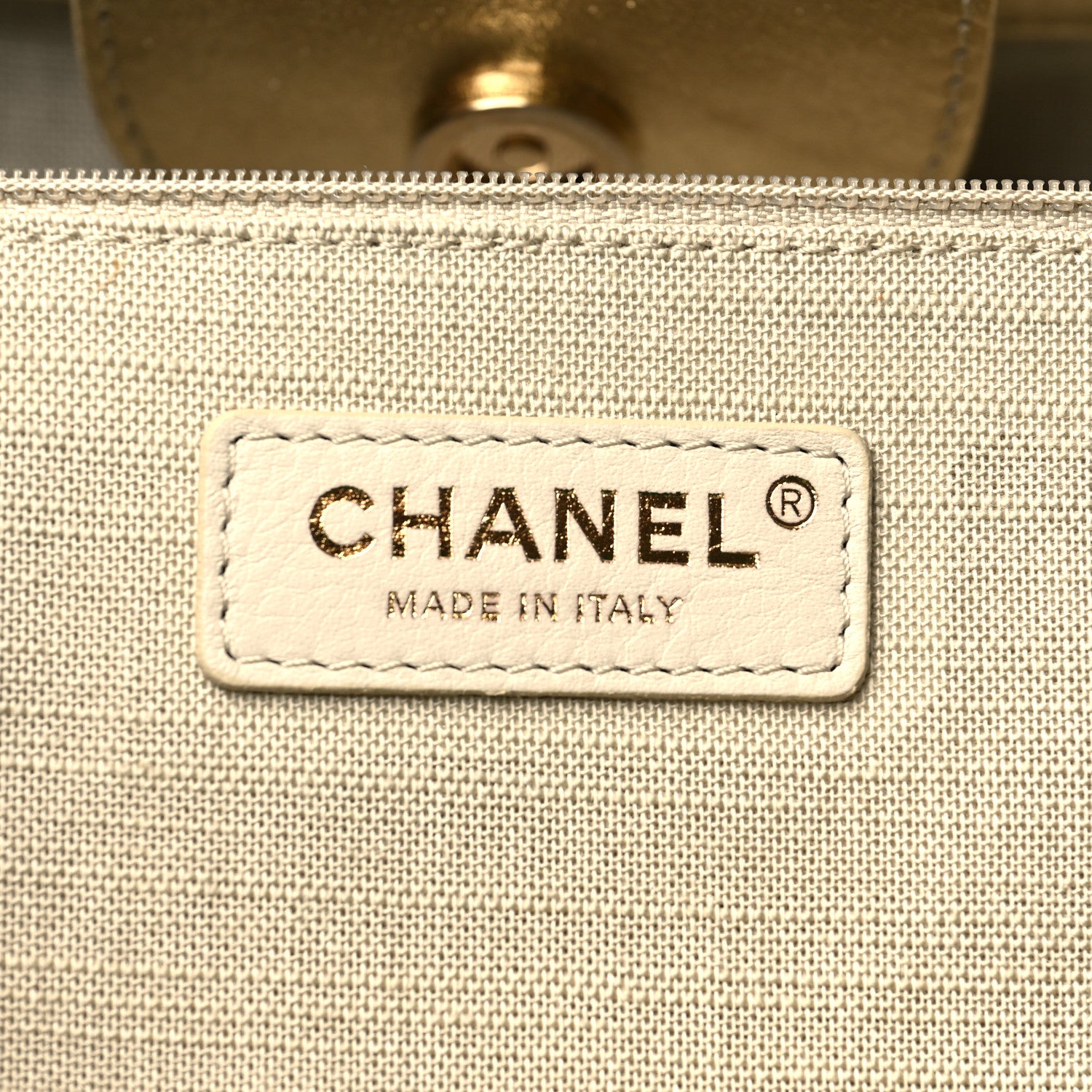 Chanel Metallic Calfskin Medium Deauville Tote Gold 7 of 11