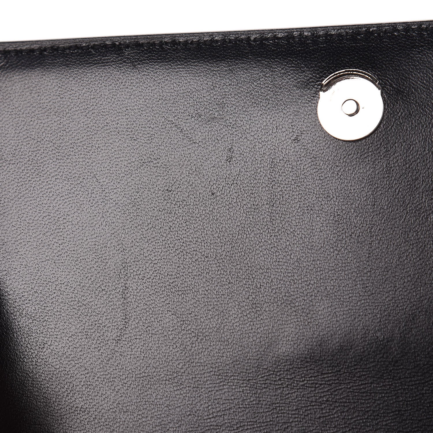 Saint Laurent Ostrich Calfskin Embossed Small Monogram Kate Satchel Black 11 of 14