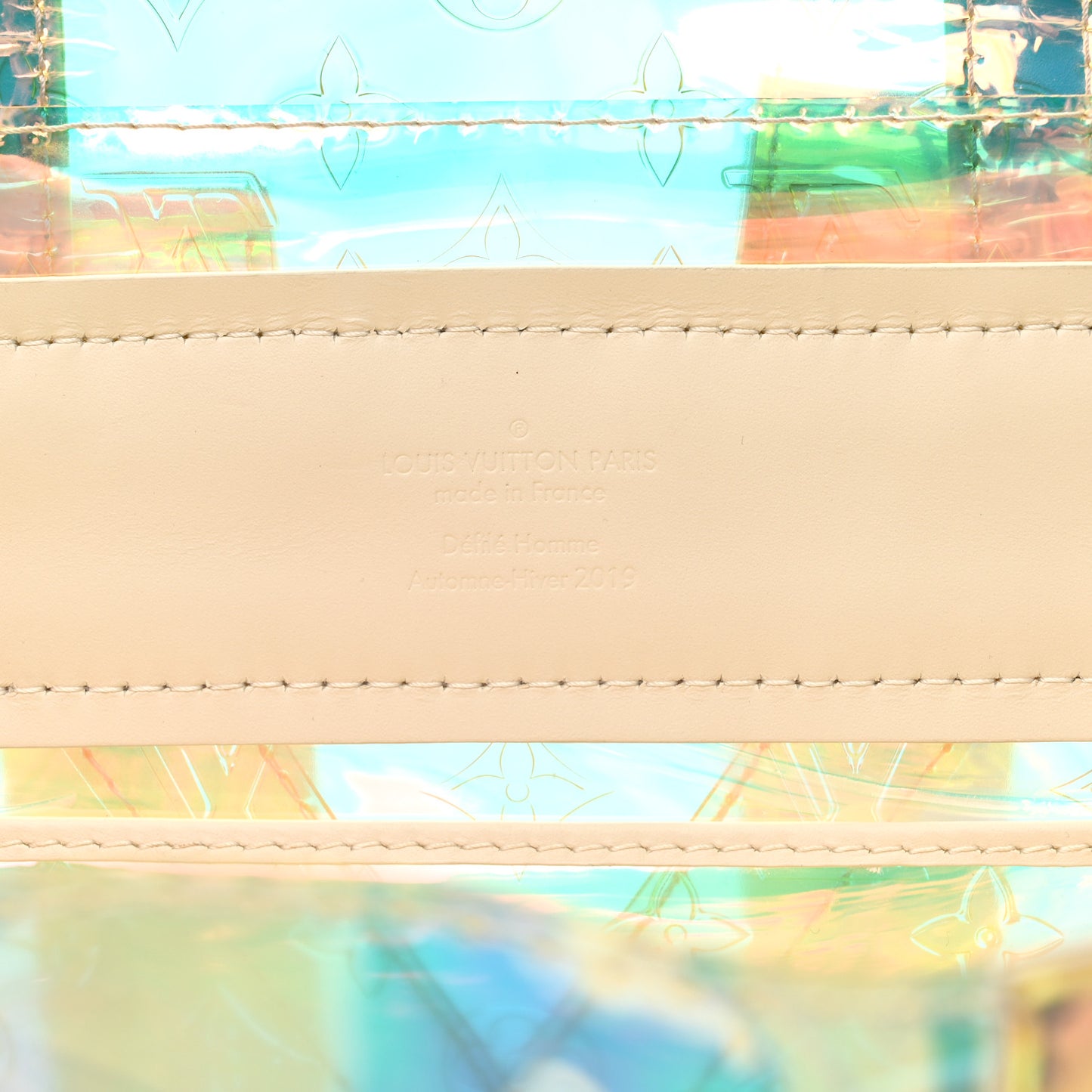 PVC Monogram Christopher Backpack GM Iridescent Prism