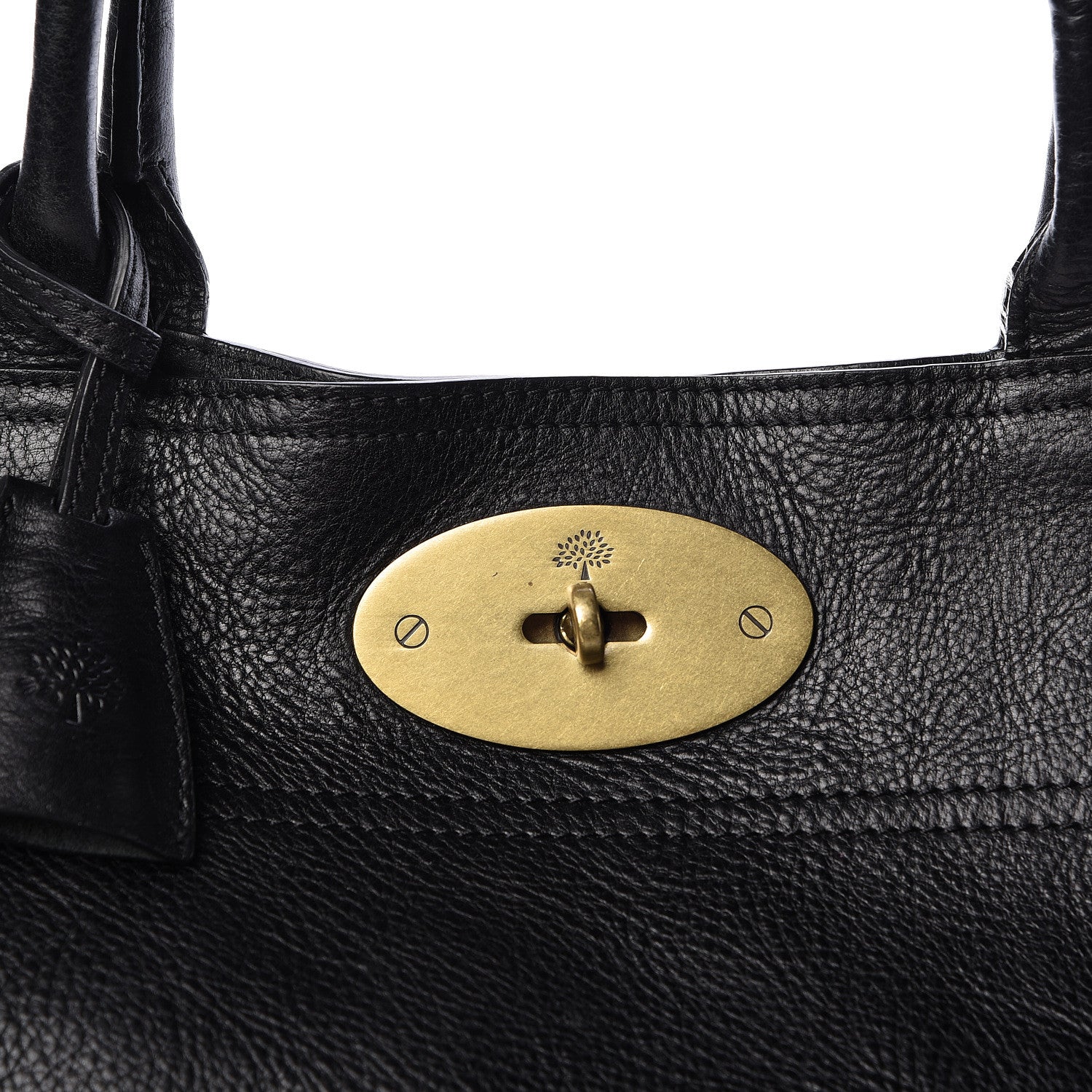 Mulberry Natural Leather Bayswater Tote Black 8 of 17