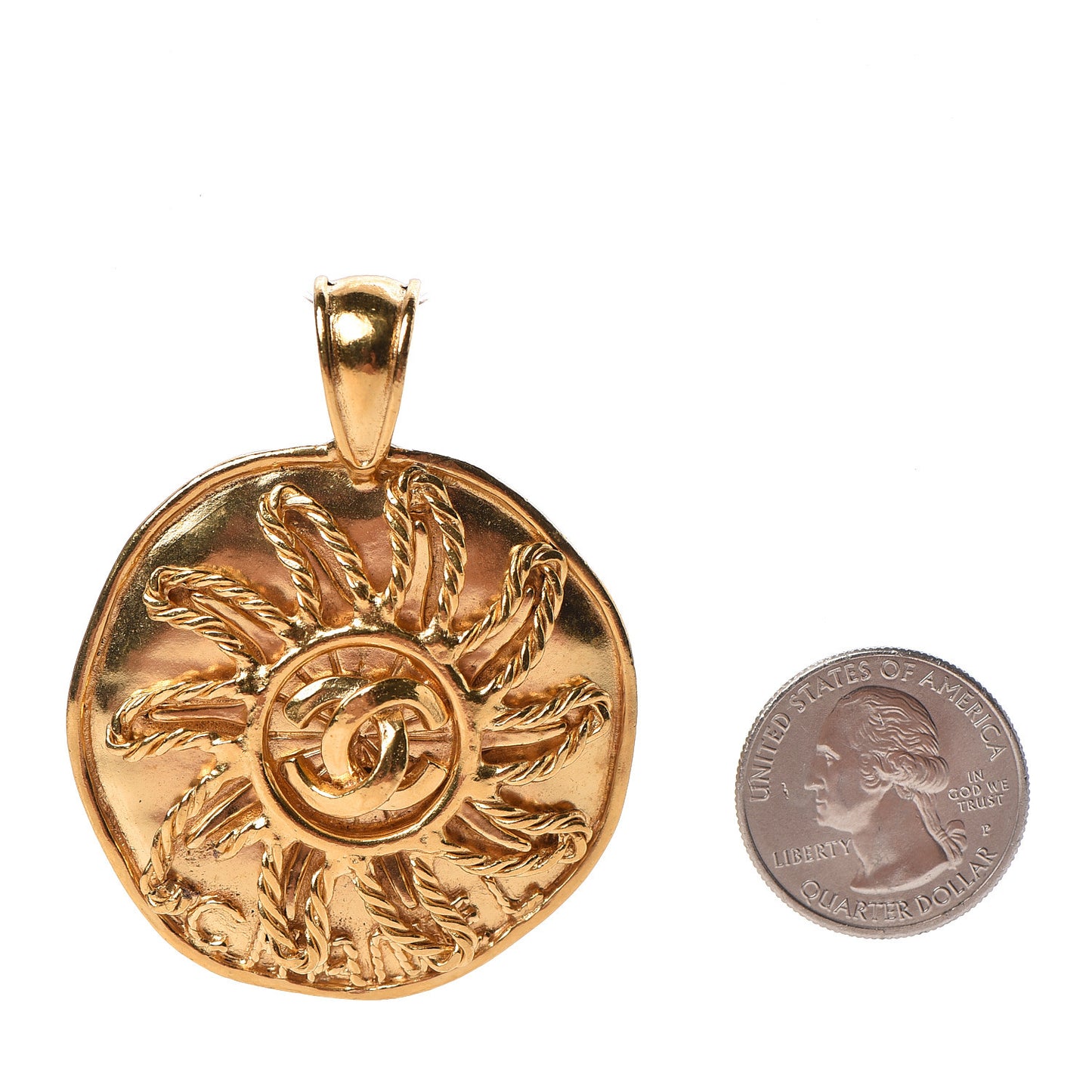 CC Sun Pendant Gold