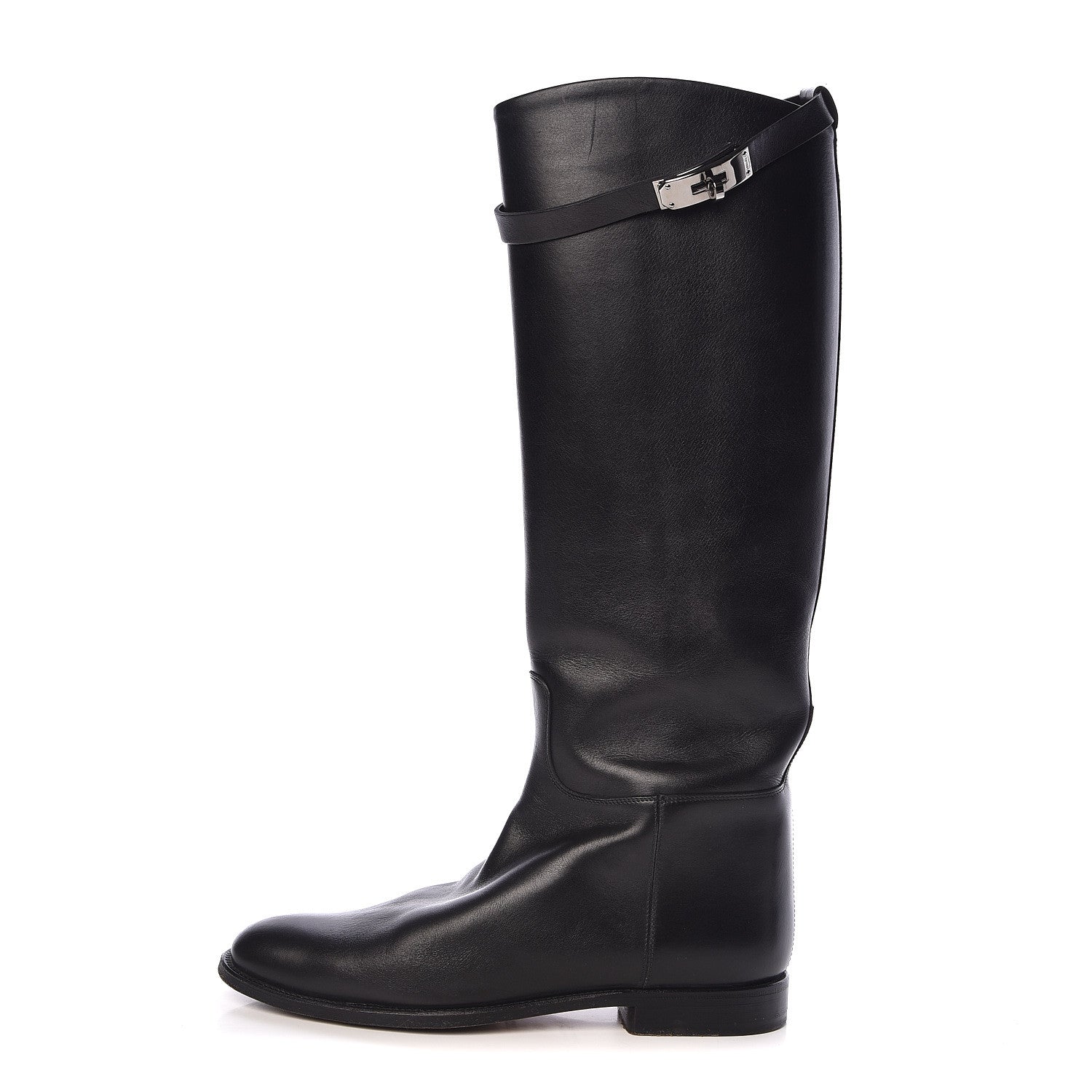 Hermes Box Kelly Jumping Boots 40 Black 1 of 9