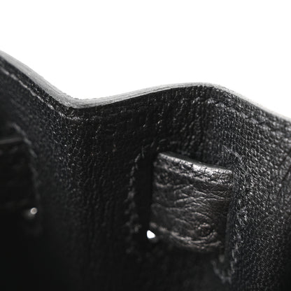 Hermes Ostrich Kelly Sellier 28 Black 7 of 10