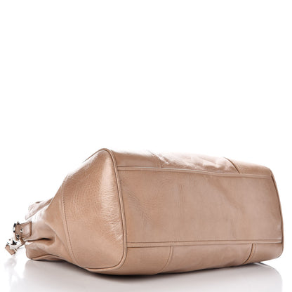 Miu Miu Vitello Shine Top Handle Satchel Cammeo 5 of 9