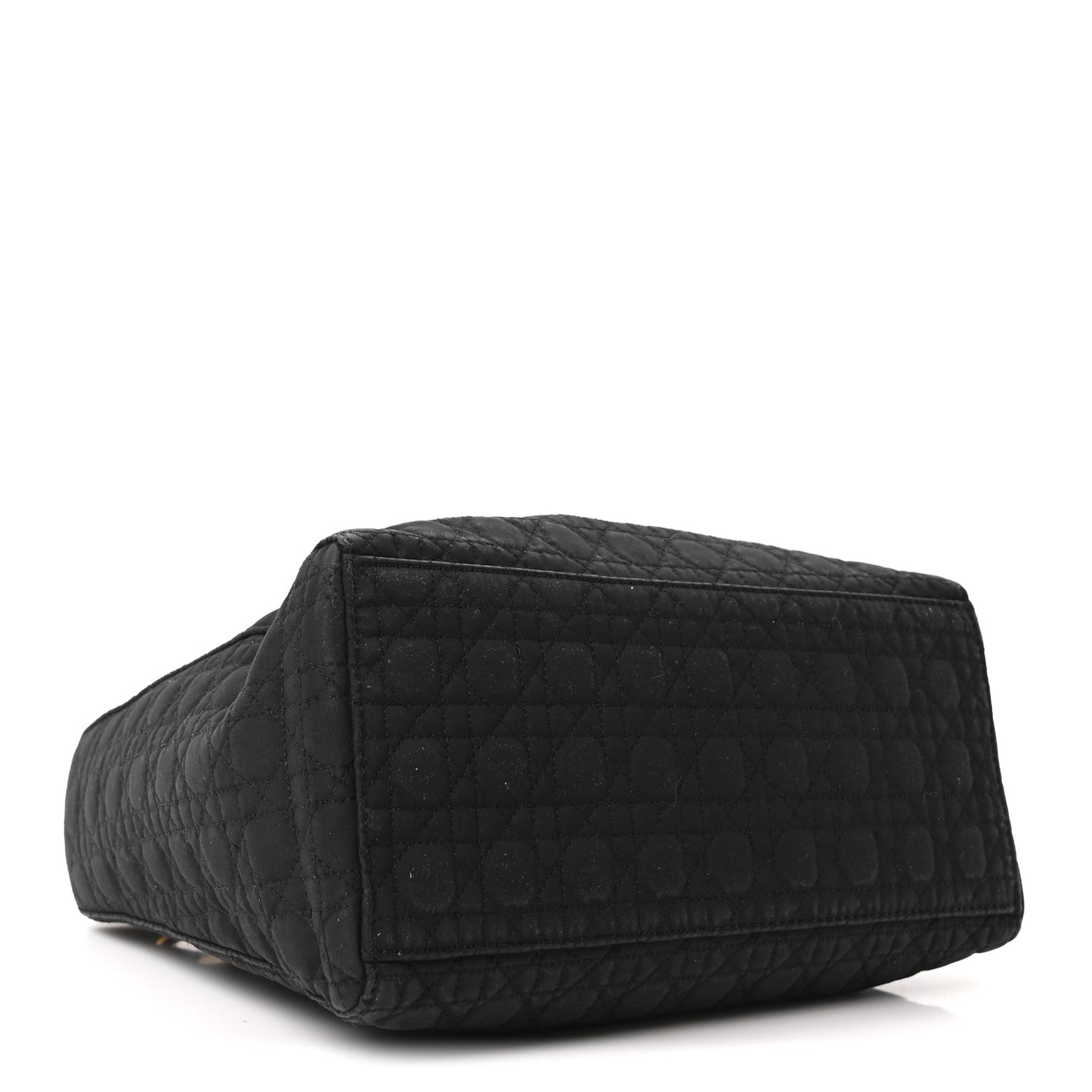 Nylon Cannage Medium Lady Dior Black