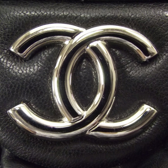 Chanel Lambskin Chain Around Large Messenger Bag Black 9 of 12
