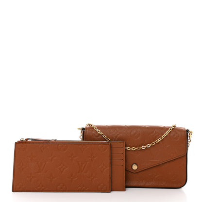 Louis Vuitton Empreinte Pochette Felicie Chain Wallet Cognac 3 of 13