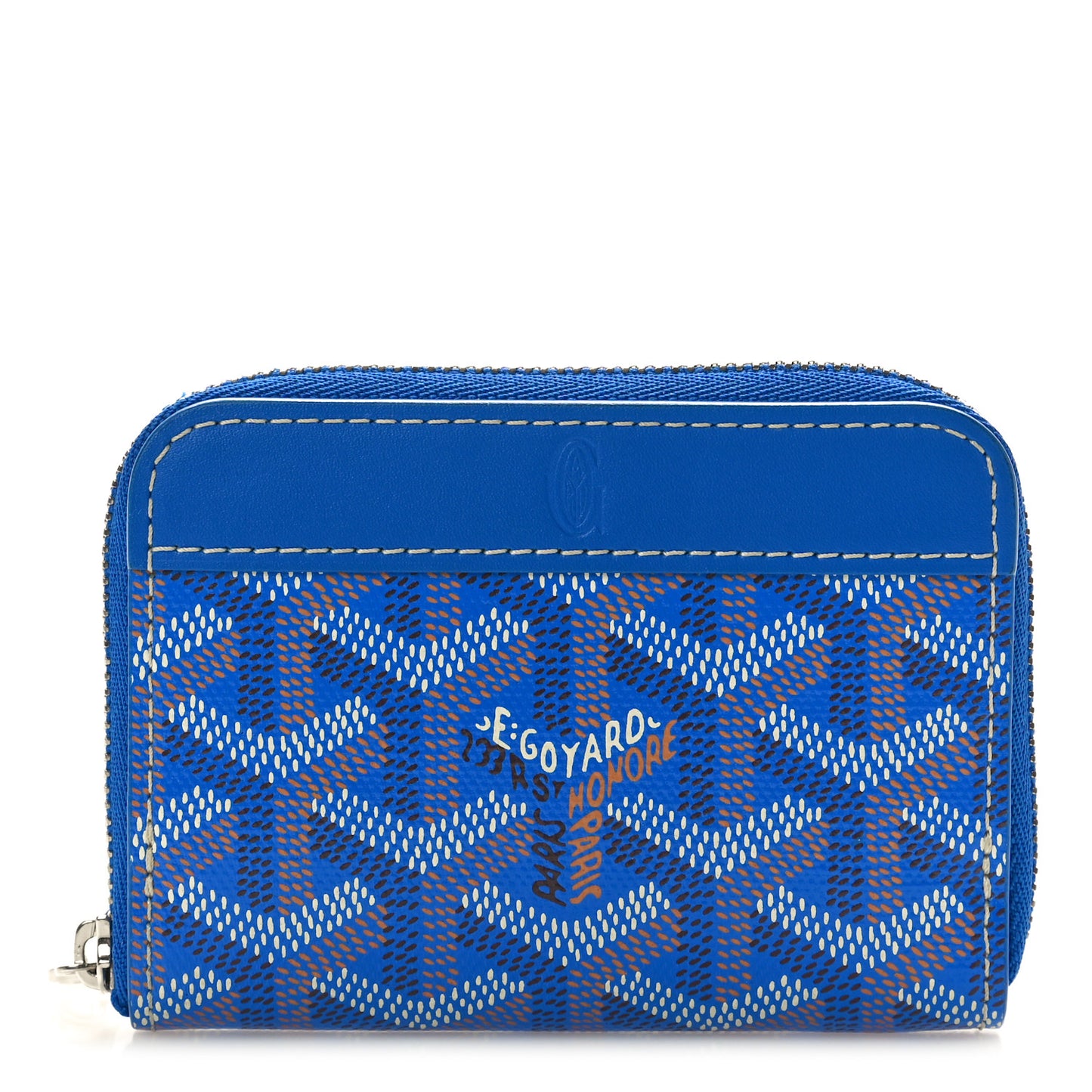Goyardine Compact Wallet Blue