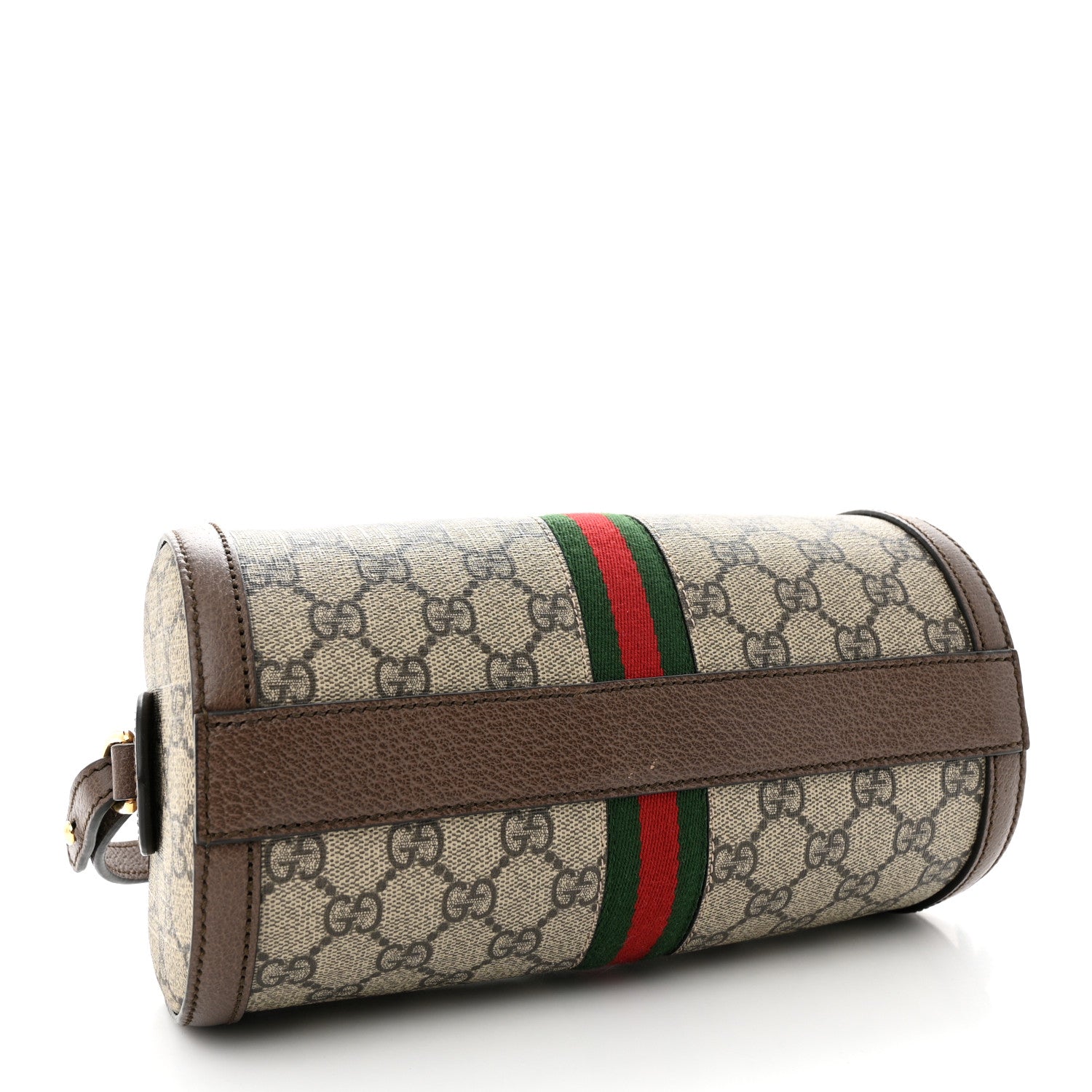 Gucci GG Supreme Monogram Web Small Ophidia Boston Bag Beige New Acero 4 of 13