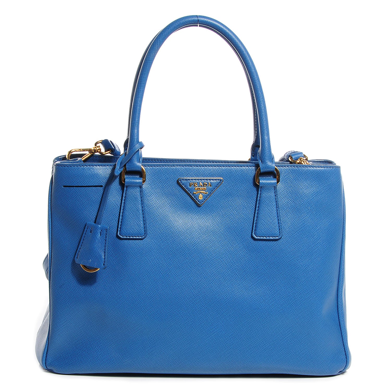Prada Saffiano Lux Medium Tote Cobalto 1 of 12