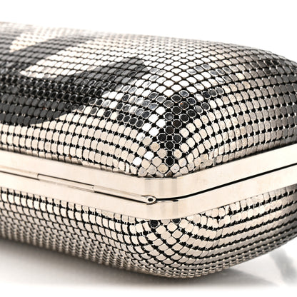 Chanel Metallic Lambskin Perforated Hollywood Clutch Silver 8 of 9
