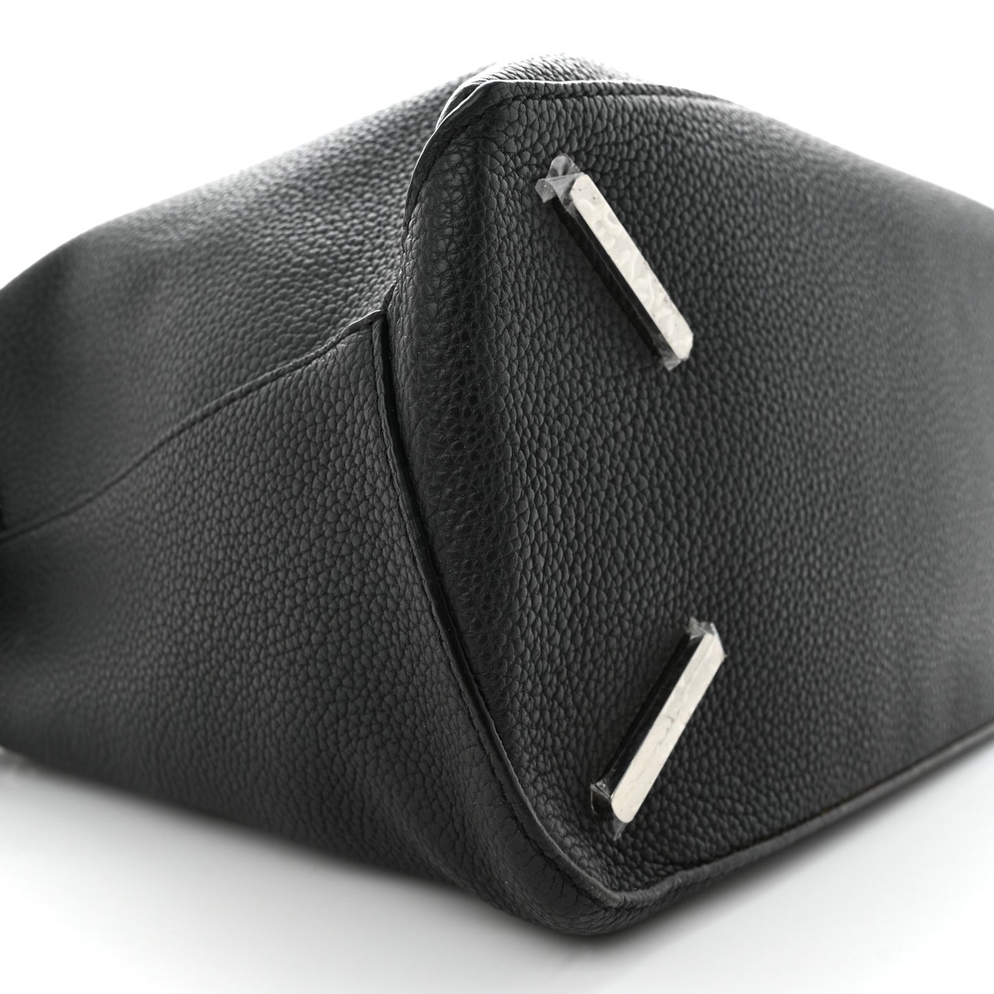 Calfskin Large Puzzle Edge Bag Black