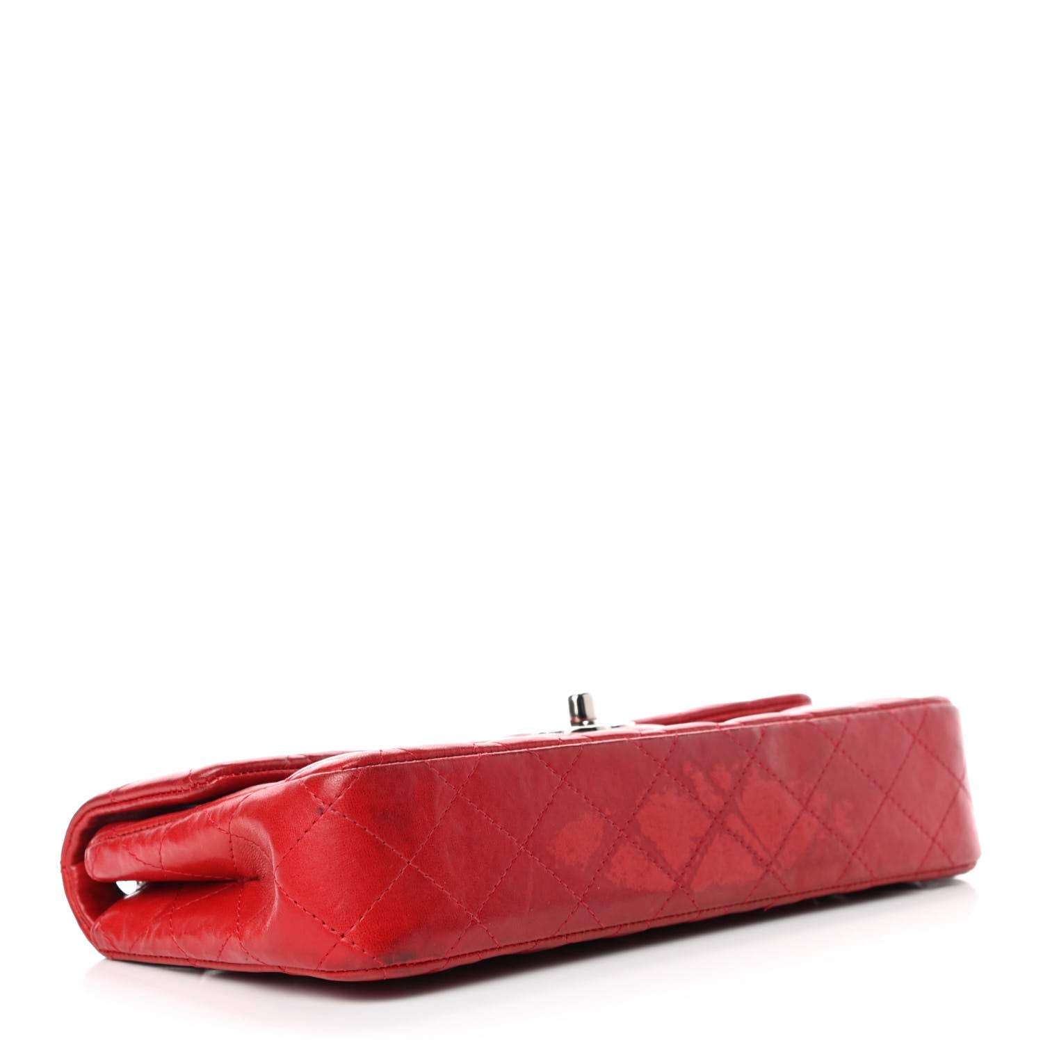 Chanel Lambskin Quilted East West Flap Red 3 of 5