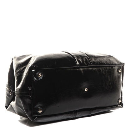 Saint Laurent Textured Patent Easy Y Medium Sac Black 4 of 8