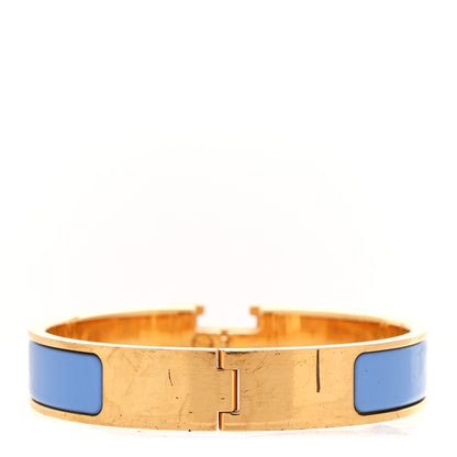 Hermes Enamel Narrow Clic Clac H Bracelet PM Bleu Transat 3 of 5