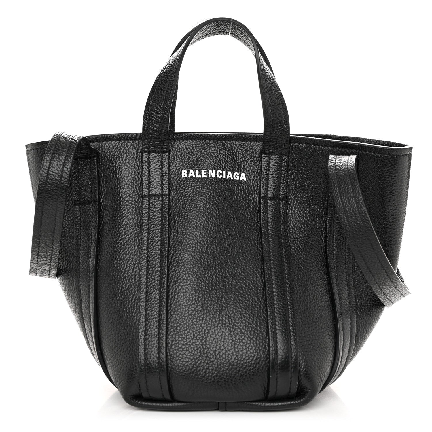 Balenciaga Grained Calfskin XS Everyday North South Shoulder Tote Bag Black 1 of 10