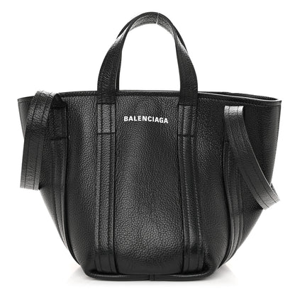 Balenciaga Grained Calfskin XS Everyday North South Shoulder Tote Bag Black 1 of 10