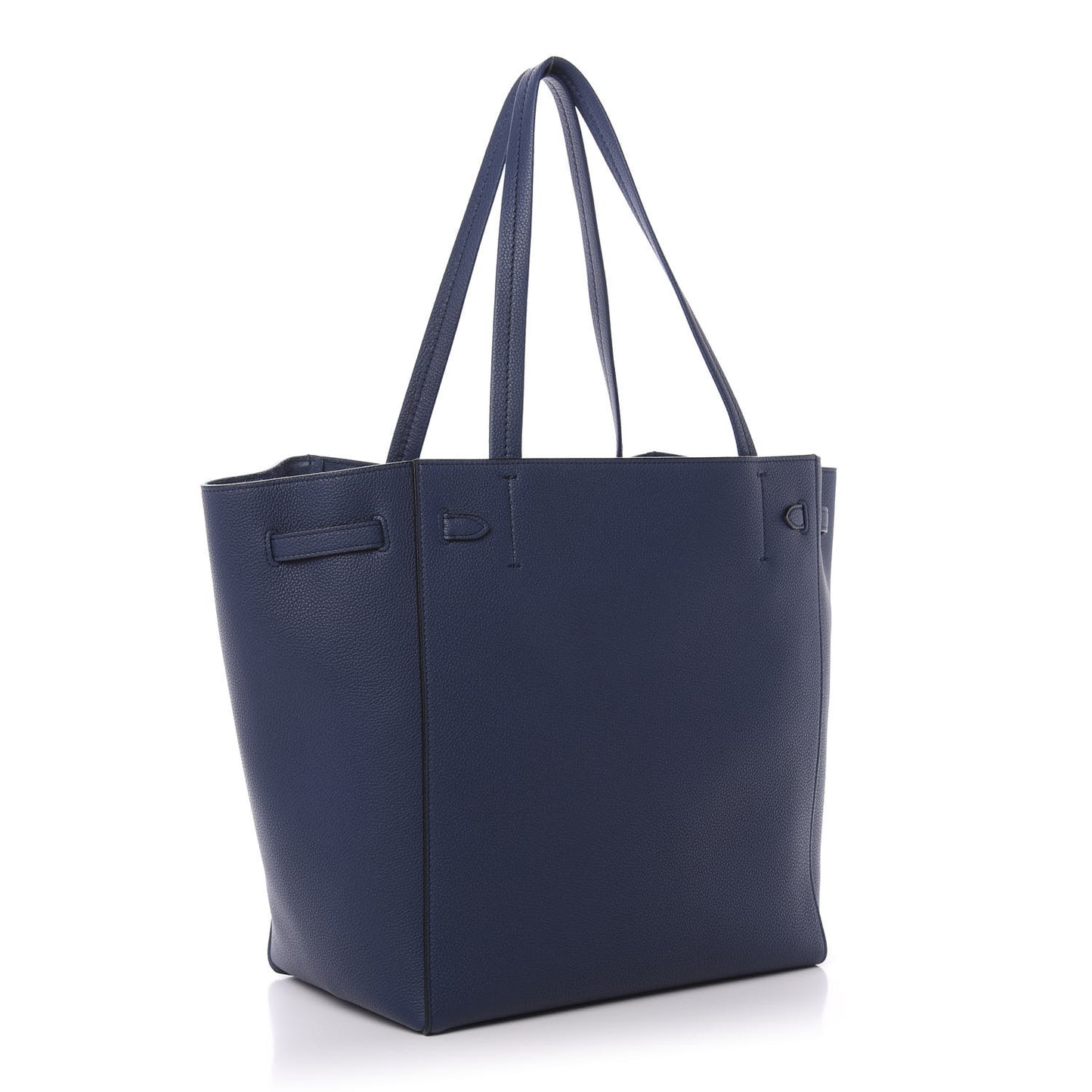 Soft Grained Calfskin Small Belt Cabas Phantom Deep Blue