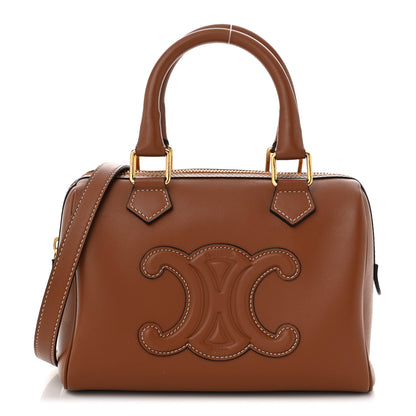 Celine Smooth Calfskin Triomphe Small Boston Bag Tan 1 of 11