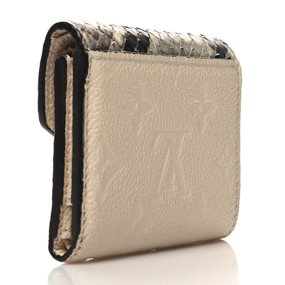 Louis Vuitton Snakeskin Empreinte Zoe Wallet Creme 3 of 8