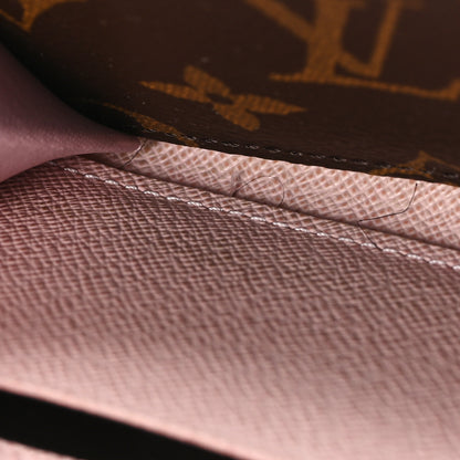Louis Vuitton Monogram Clemence Wallet Rose Ballerine 7 of 7