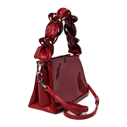 Miu Miu Vernice Nappa Shoulder Bag Cherry 3 of 10