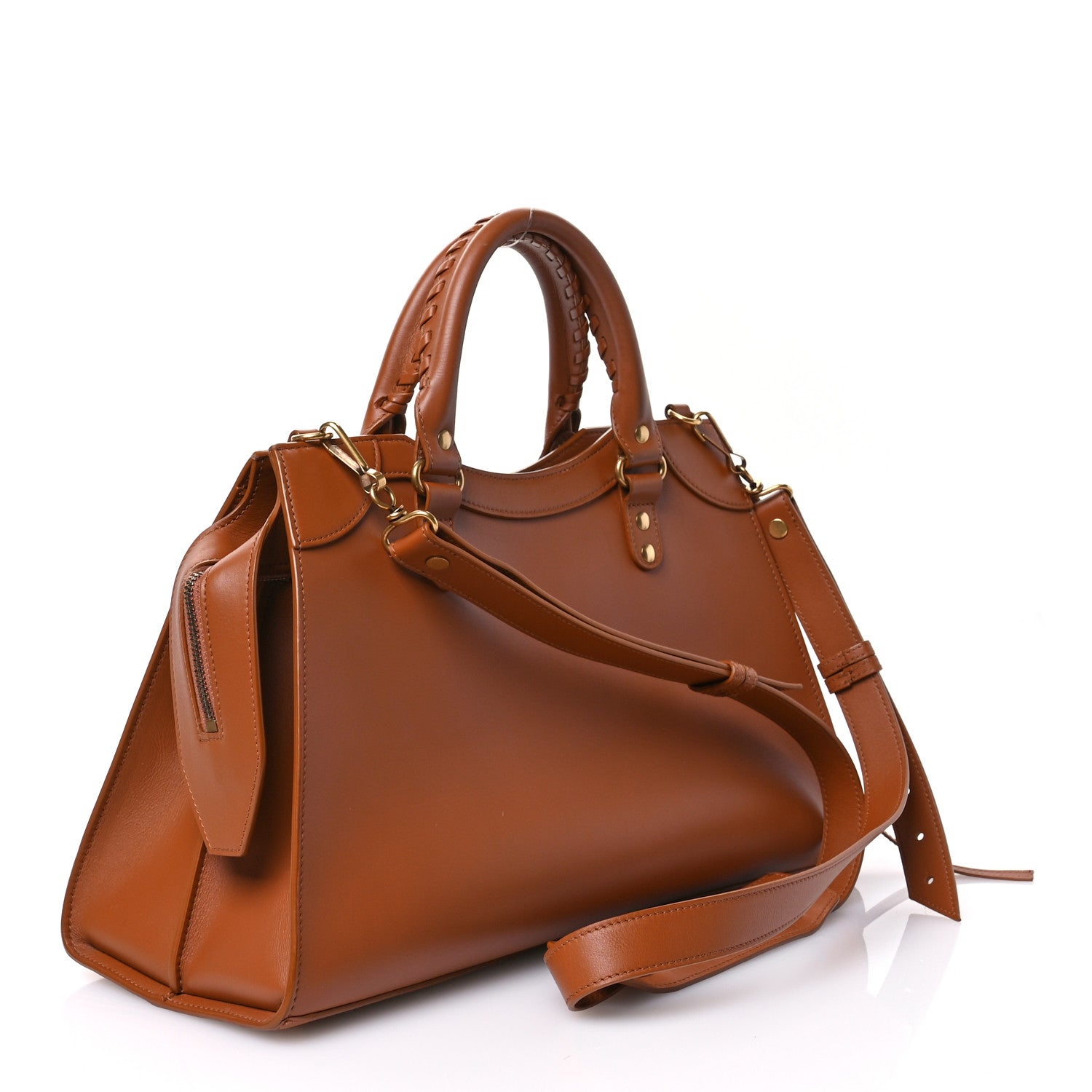 Balenciaga Smooth Calfskin Neo Classic Gold Hardware City Camel 3 of 11