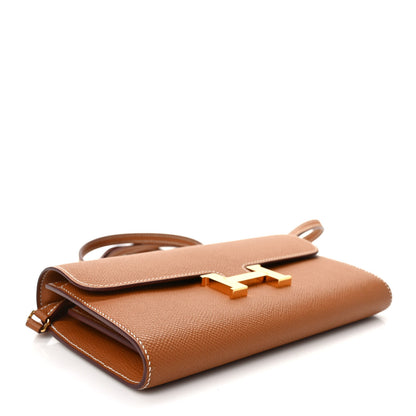 Hermes Epsom Constance Long Wallet To Go Gold 4 of 9