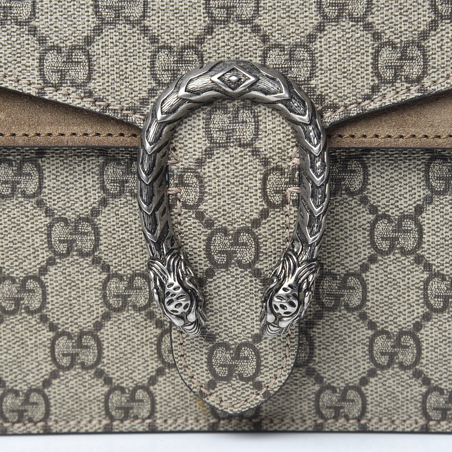 GG Supreme Monogram Mini Dionysus Shoulder Bag Taupe