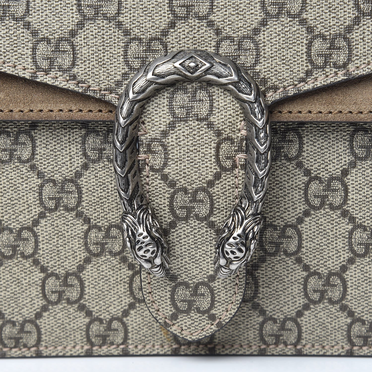 Gucci GG Supreme Monogram Mini Dionysus Shoulder Bag Taupe 10 of 14