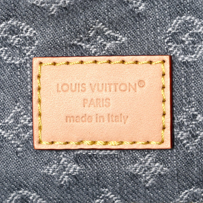 Louis Vuitton Monogram Denim CarryAll MM Washed Grey 7 of 12