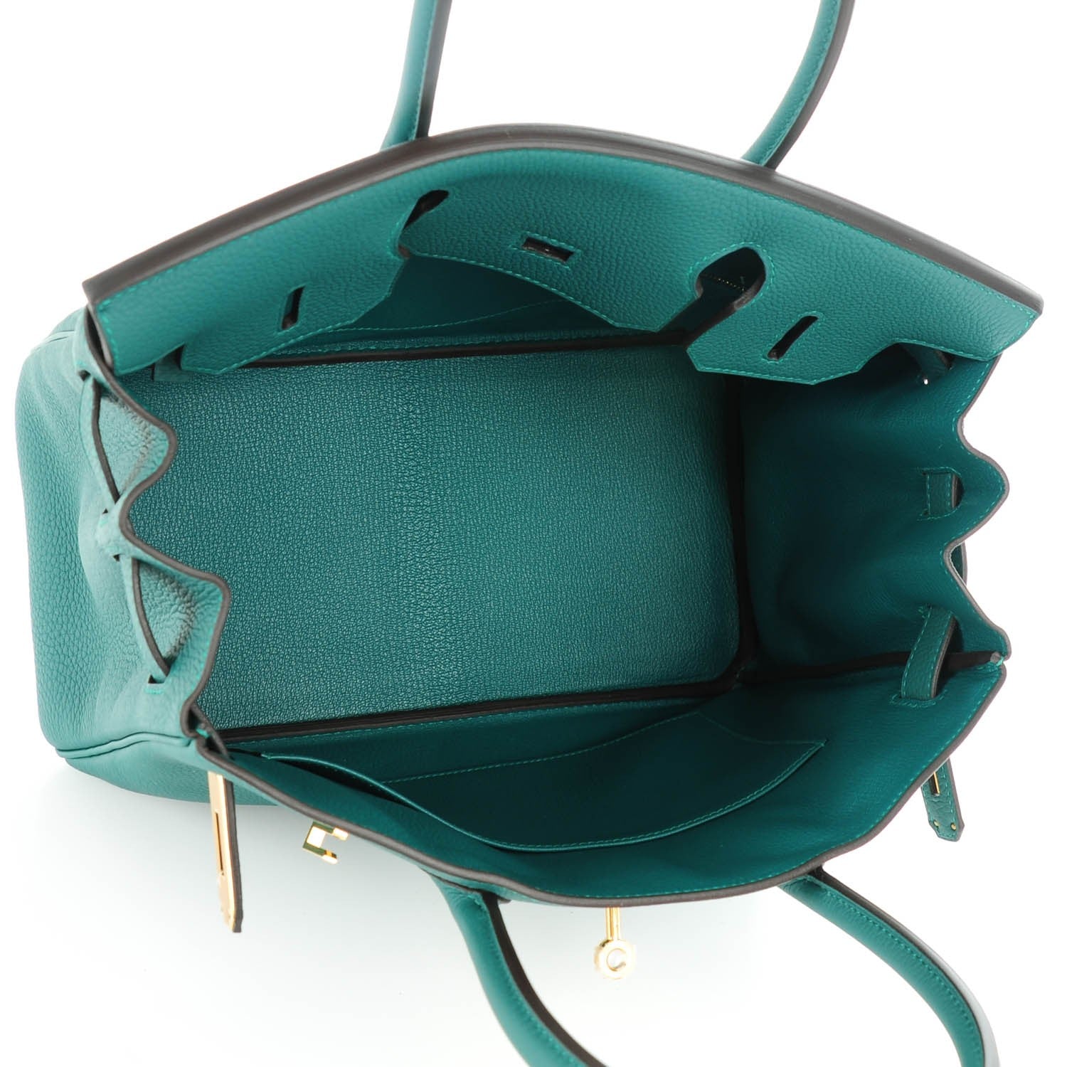 Hermes Togo Birkin 30 Malachite 7 of 22