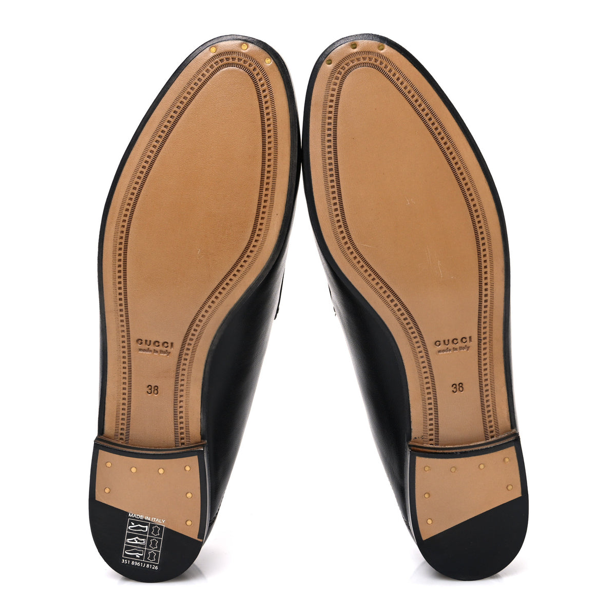 Lambskin Womens Brixton Horsebit Loafers 38 Black