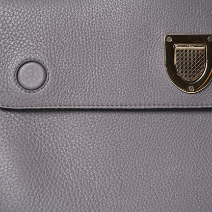 Christian Dior Grained Calfskin Medium Diorever Flap Grey 10 of 17
