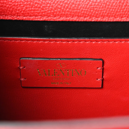 Valentino Garavani Grained Calfskin Small VSling Shoulder Bag Red 6 of 9