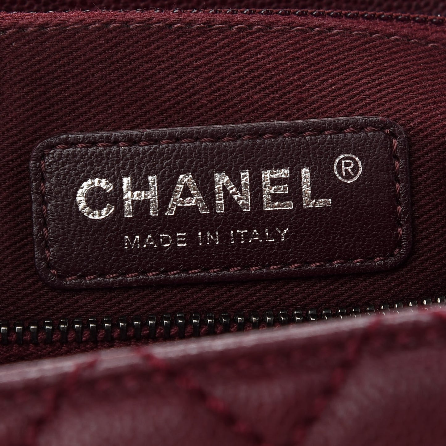 Caviar Quilted Medium Coco Handle Flap Burgundy
