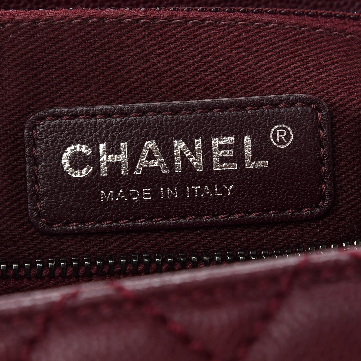 Chanel Caviar Quilted Medium Coco Handle Flap Burgundy 6 of 9