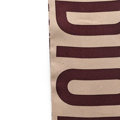 Christian Dior Silk Oblique Mitzah Scarf Bordeaux 6 of 8