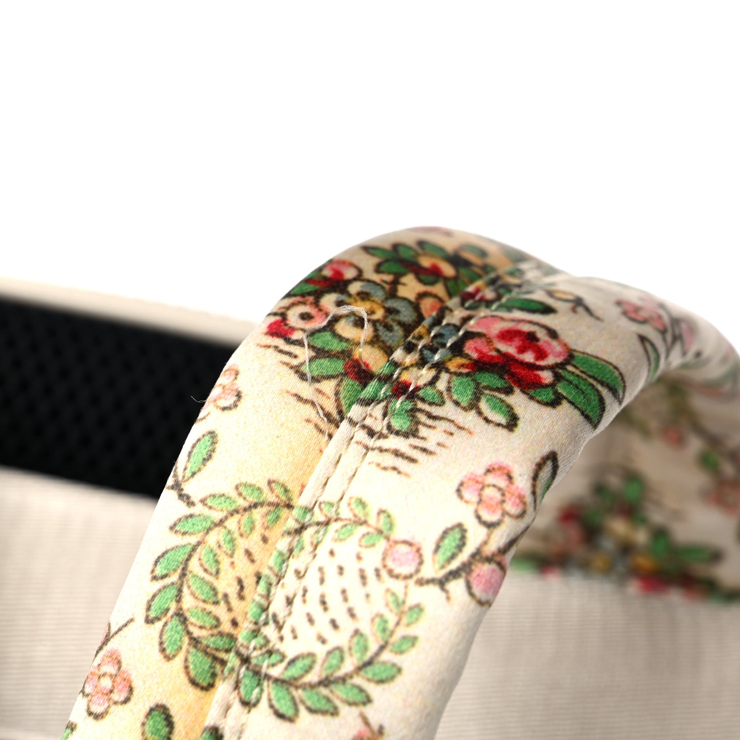 X MLB Satin Floral Print NY Yankees Patch Backpack Ivory Green