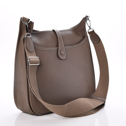 Hermes Taurillon Clemence Evelyne III GM Etoupe 3 of 7